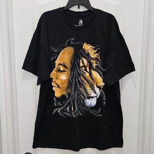 Bob Marley Lion Short Sleeve Graphic T-shirt